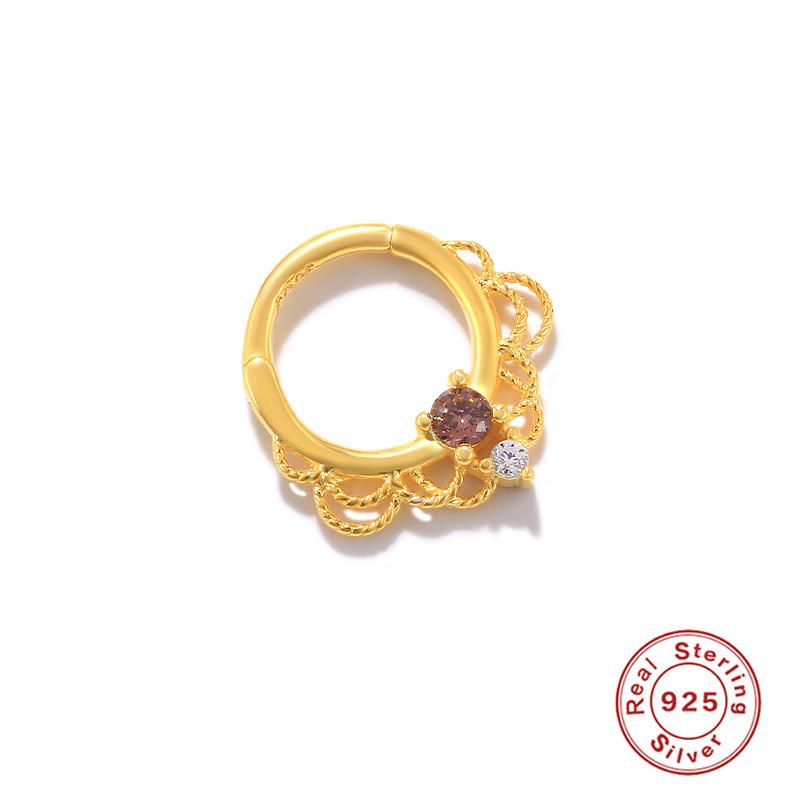 Sterling Silber S925 Körperpiercing Knorpel Nahtloser Nasenring Offener Ring Piercing Mode Nasenring Ohrringe Fußohrringe Ohrringe