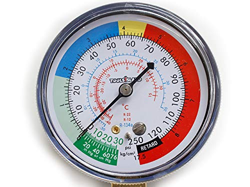 Air Conditioning Gas Charging Hose for R134a, Low Pressure Quick Coupler with Can Opener Valve, Long Gas Charging Hose, Japanese Instruction Manual