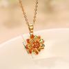 1pc Fashionable and Elegant Lotus-shaped Pendant, Personalized Multi-functional Collarbone Necklace