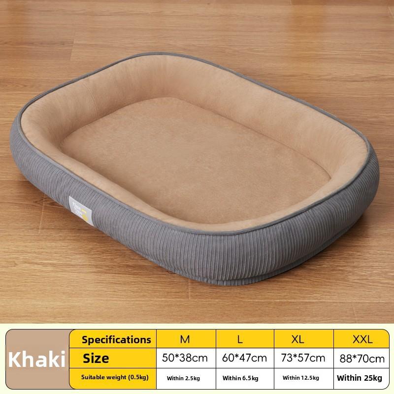 Pet Bed For Dogs With Thick Insulation And Removable Cover For Winter Comfort