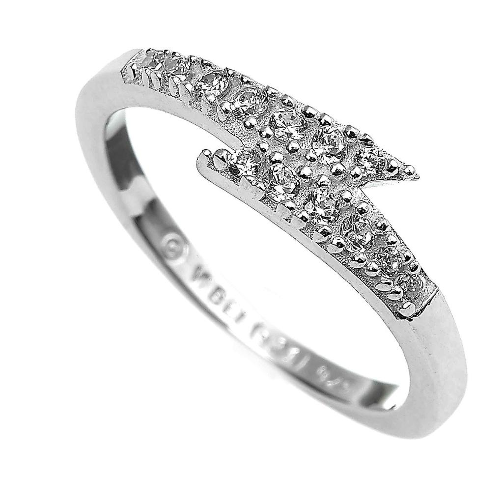 Harry Potter sterling silver Deathly Hallows Ring with crystal Elements small (J)