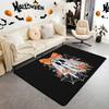 Halloween Bats Area Rug 3x5, Boho Vintage Floral Rugs for Living Room Gothic Damask Washable Rug, Antique Decor Goth Silhouette Dark Shadows