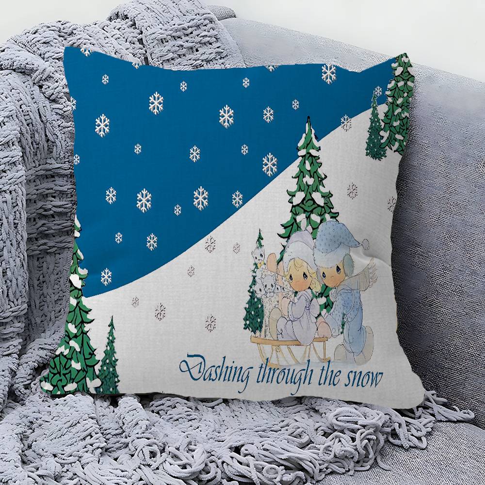 Precious Moments Cute Pillow Cover for Bedroom Room and Living Room Sofa Decorative Cushion Cover