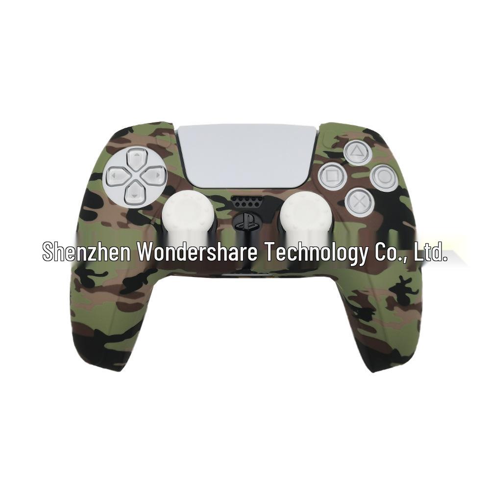 PS5 Controller Silicone Protective Case with Water Transfer Design