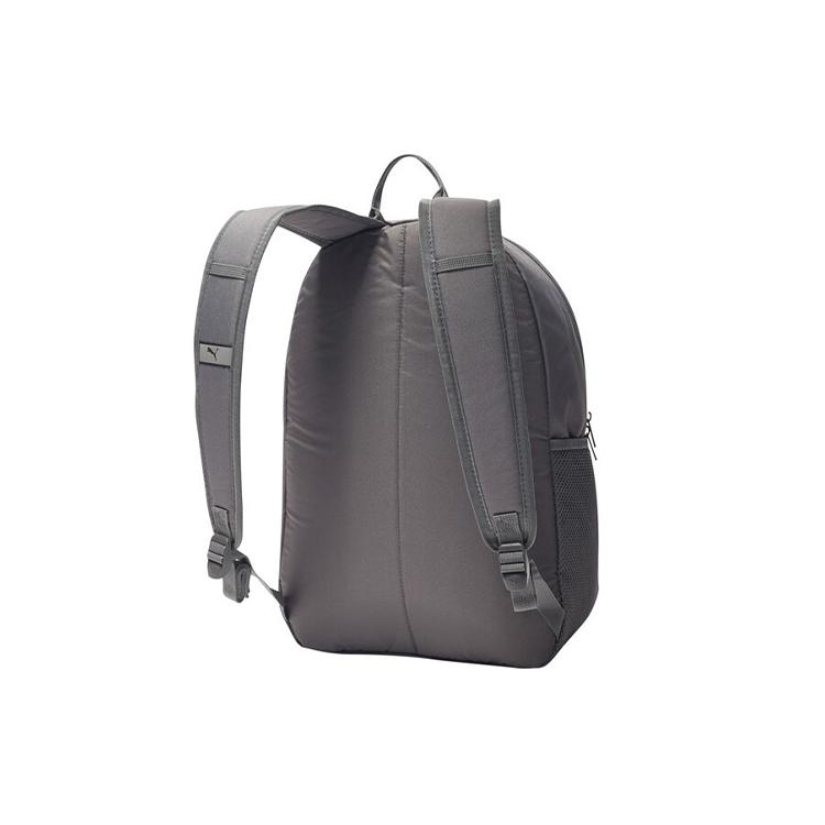 New PUMA Fabric Backpack Regular Unisex Gray Black Multicolor 076622-03