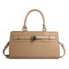 Soft Elegant Women Handbag Internal Solid Color Design And Decoration Lock
