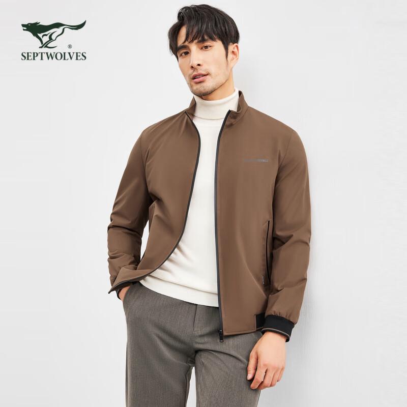 SEPTWOLVES Men's Stand-Collar Quilted Jacket