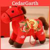 Year Of The Horse Plush Toy With Dragon Phoenix Embroidery Design For Lunar New Year Gift And Home Decor