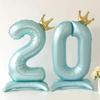 42 inch Crown Decorative Aluminum Foil Milk Digital Balloon Digital Balloon Birthday Party Decoration Supplies Birthday Gift