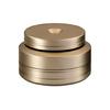 Metal Speaker Support Foot with Central Guide Recess, Double Grip Layers, and Matte Finish for Home Sound Equipment