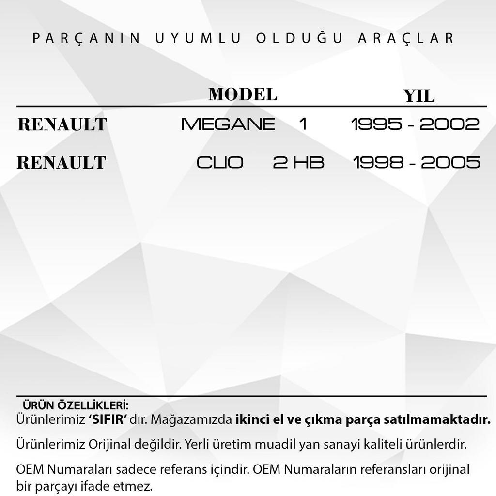 Right Door Inner Handle for Renault Megane 1, Clio2