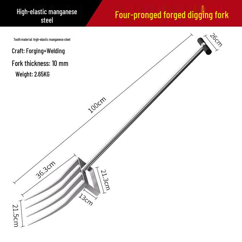 Manual Steel Fork & Shovel Set for Digging Sweet Potatoes and Loosening Soil