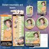 Detective Conan Kazuha Toyama Badge Keychain, Laser Ticket, Postcard & Bookmark Gift Pack