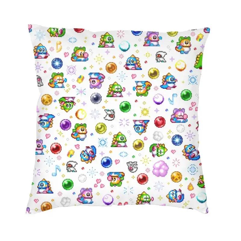 Puzzle Game Bubbles Bobble Cushion Covers Soft Velvet Nordic Throw Pillow Case Home Decoration