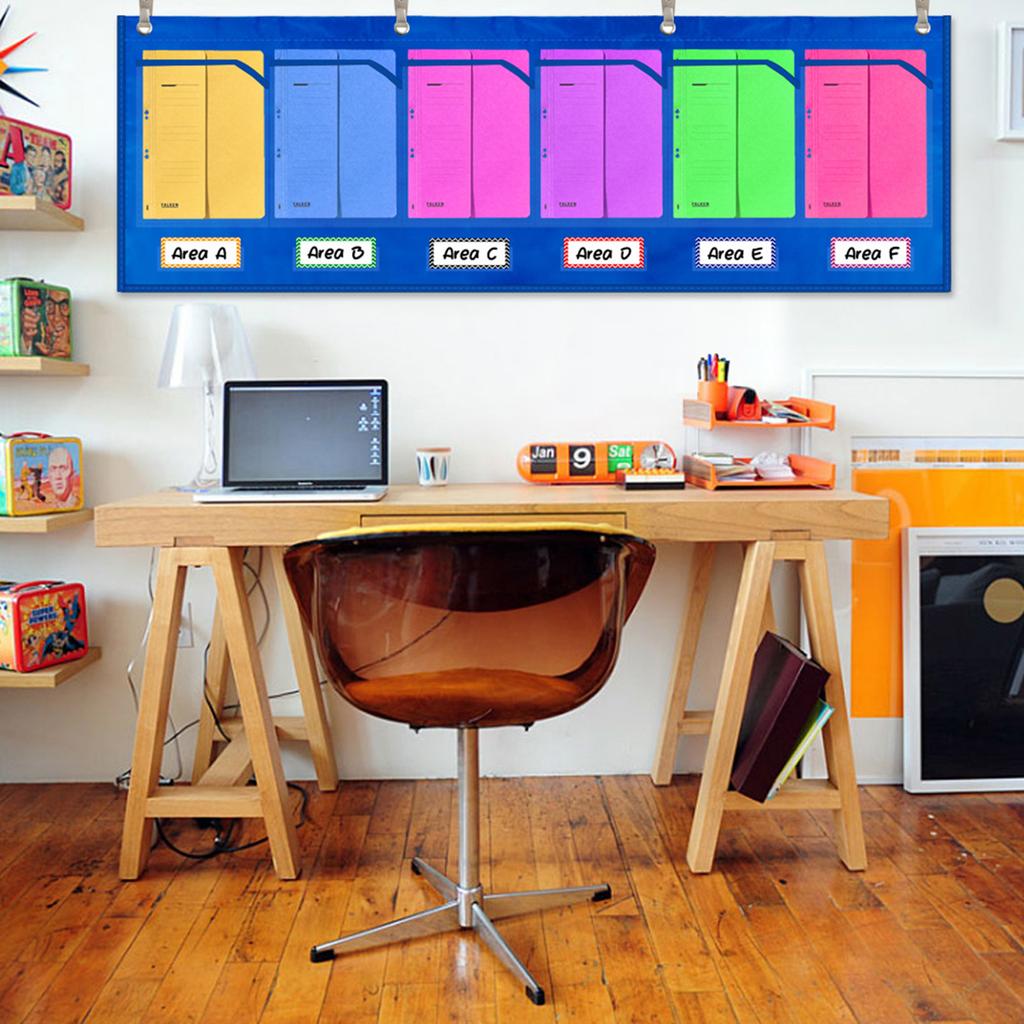 Storage Pocket Chart, Wall Storage Pocket Chart for Children Drawings,