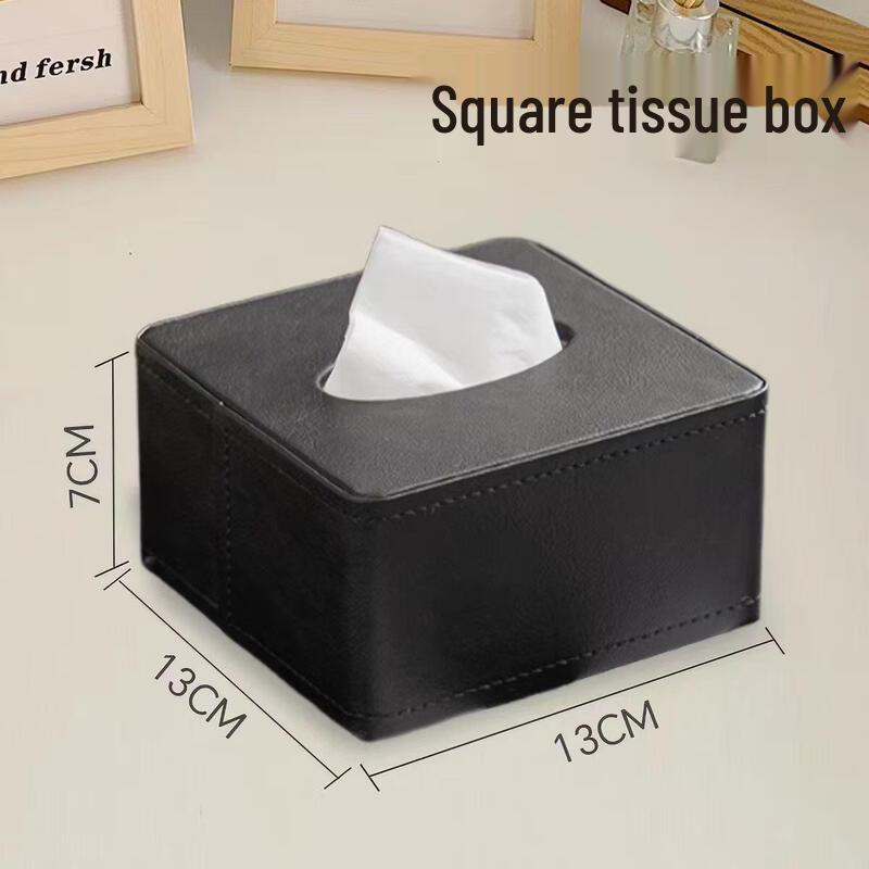 

Square Wooden Tissue Box
