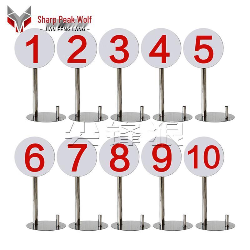 Target Range Number Plates Set
