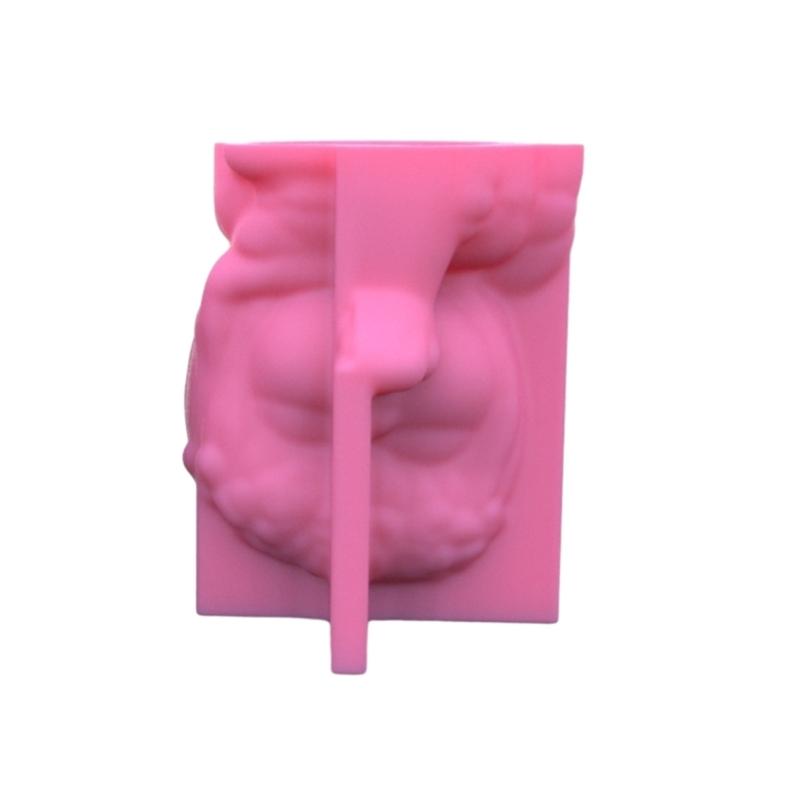 Wreath Girls Pen Holder Silicone Molds Table Ornament Mould Plasters Making Tool Succulent Planter Mold Easy To Clean