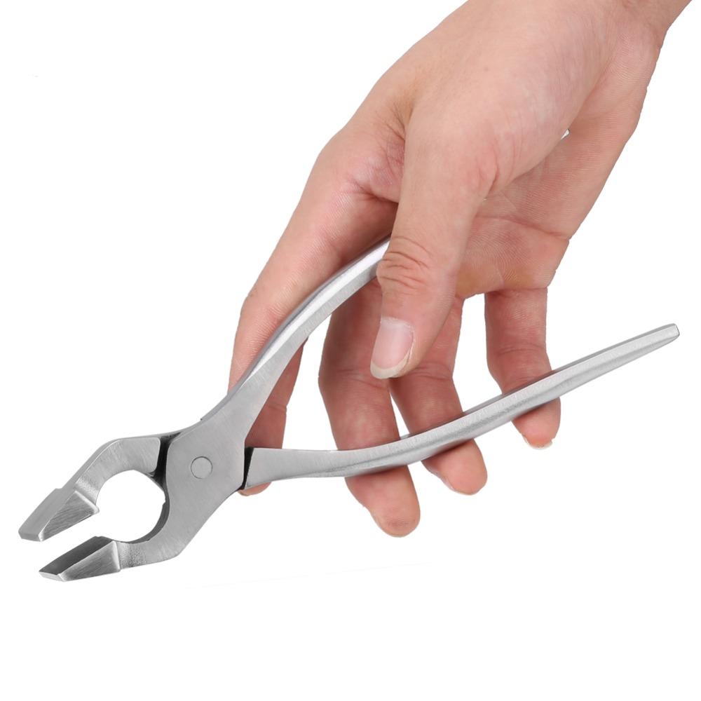 Polished Jaws Leather Edge Press Pliers Heavy Duty Sheet Metal Hand Seamer  For Wallet Crafting