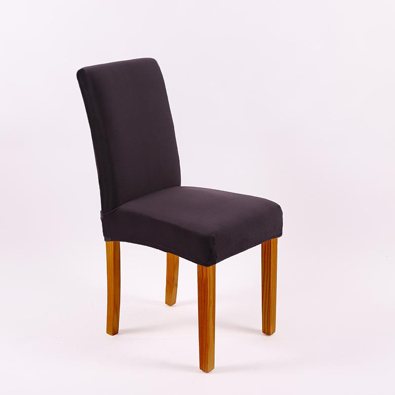 Thickened Plus Velvet Pure Color Chair Cover for Home, Banquet, and Hotel