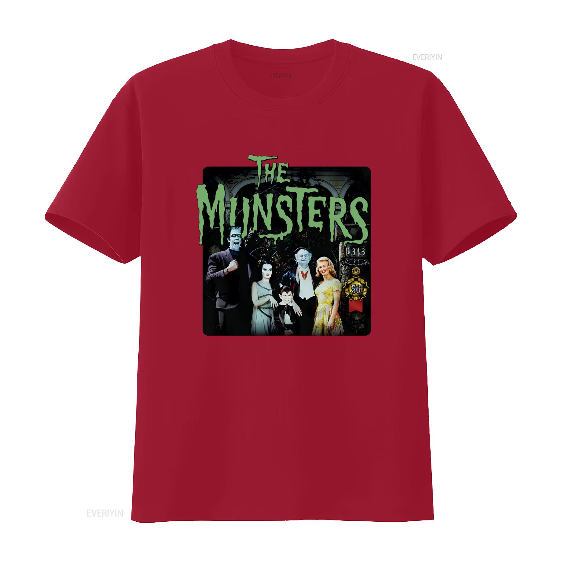 50 Years Munsters The 1313 Classic TV Show Mens Regular Fit T Shirt vintage Washed Breathable Soft homme Unisex graphic S