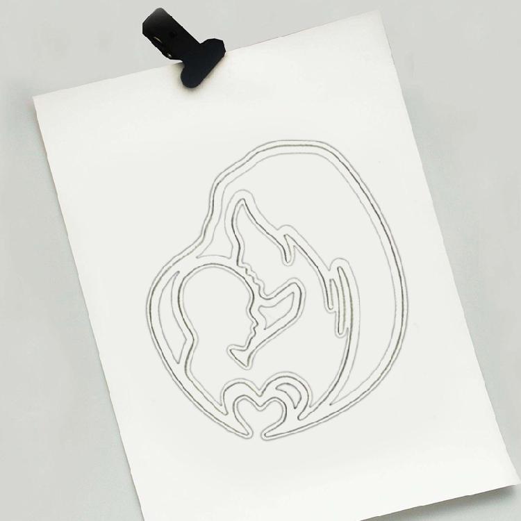 Metal Die-Cuts Making Embossing Scrapbooking Durable Stencils Holiday Mom