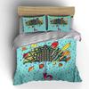 Colorful Umbrella Set Autumn Decor Soft Comfortable Duvet Cover Bedding Set Included 1*Duvet Cover & 2*Pillowcases, Gift