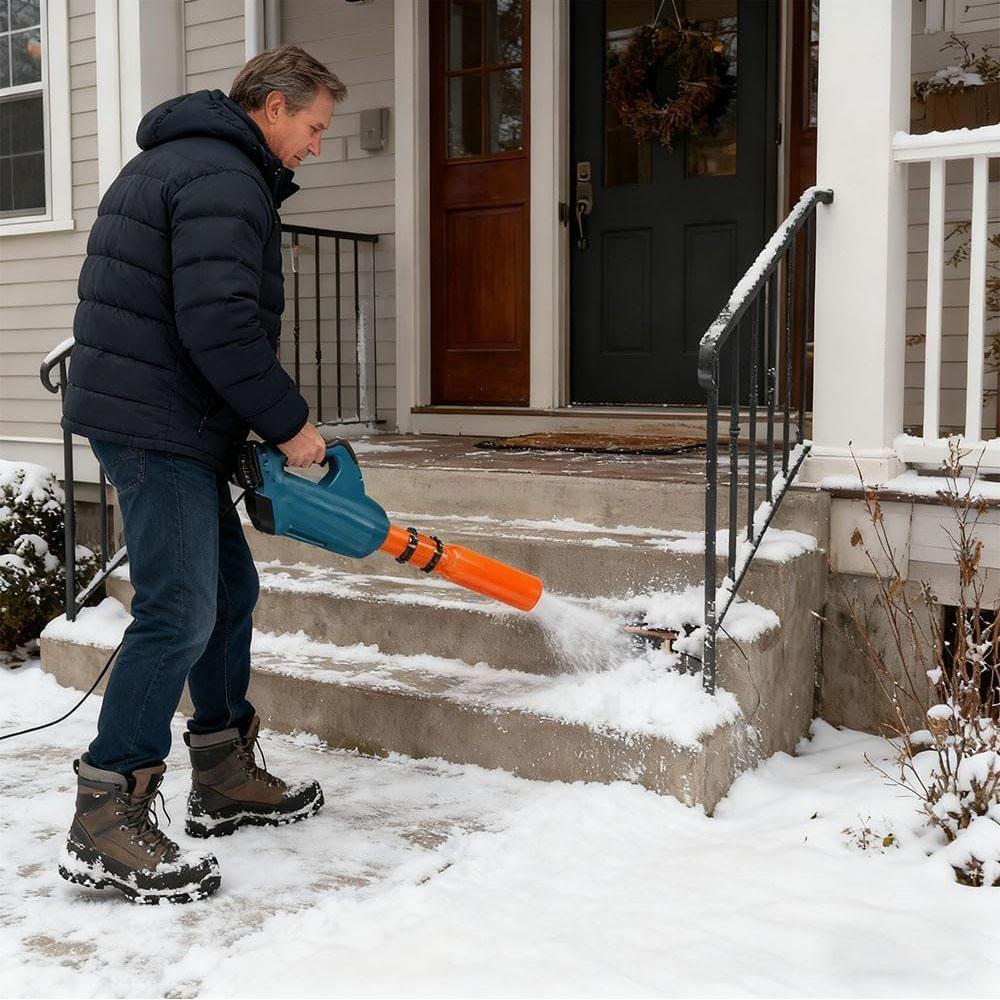 Leaf Blower Flow Booster for Yard Lawn Gutter Cleaning(Orange)
