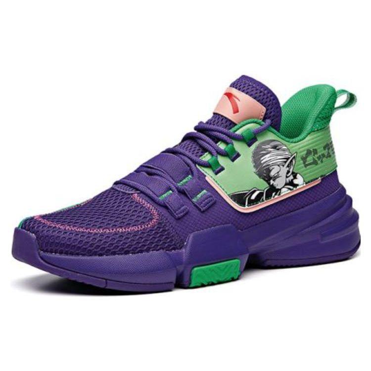 Anta Dragon Ball Super X  Lighthearted Series Low-Top Basketball Shoes Men Sneakers Purple Green 112021615-6