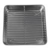 Stainless Steel Cake and Cookie Pan Set with Practical Cooling Rack Feature