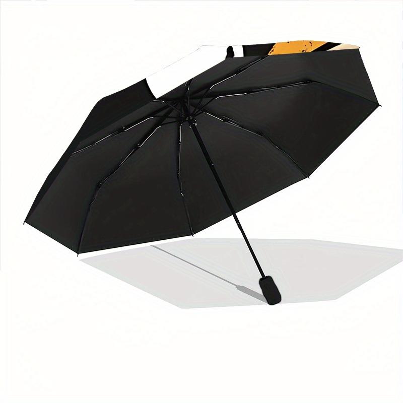 1pc Gangster Cat Automatic Open/close Umbrella, 8-Rib Sturdy Structure, Portable Travel Umbrella, Parties, Everyday Use, Outdoor Accessory,