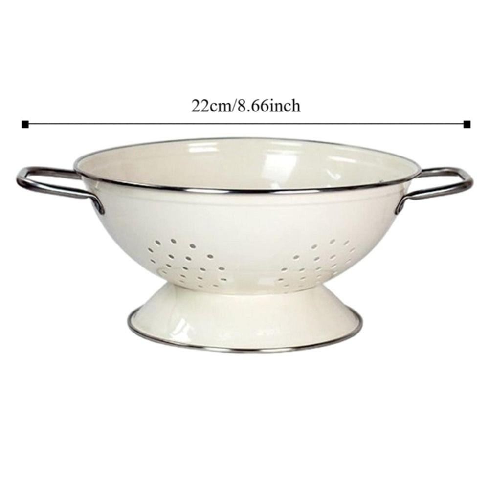 Self Draining Fruit Drain Basket Carbon Steel Vegetable Strainer Countertop