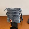 Vintage Butterfly Printing Denim Bag Crossbody Bag
