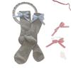 Plaid Bow Stacking Socks Small Fresh Black And White Gray Medium Tube Socks Trendy Ballet Style