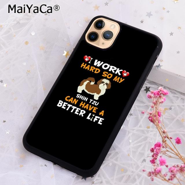 I Love Shih Tzu Puppy Dog Phone Case For iPhone 17 Air 16 Pro Max 15 14 Plus 12 13 Shell Cover Coque