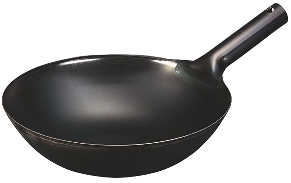 

Kanda Iron Pot, Beijing Style, 36cm, Made in Japan, Tsubame-Sanjo, Lightweight, Chinese Style, Commercial Use, Reduces Wrist Strain, 001222