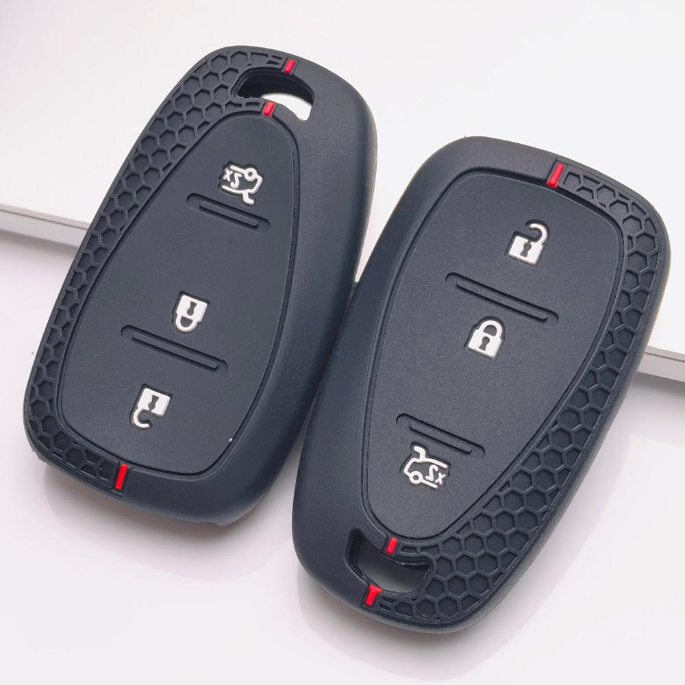 Key Fob Cover for Chevrolet Chevy Equinox Malibu Cruze Camaro Traverse Sonic Trax Anti-Scratch Surface Shockproof Structure Soft Grip Texture
