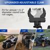 No Drilling UTV Side Glass, Universally Glass Folding Side View Glass for Most Club Car with 1.5“-2“ Roll Tube Cage