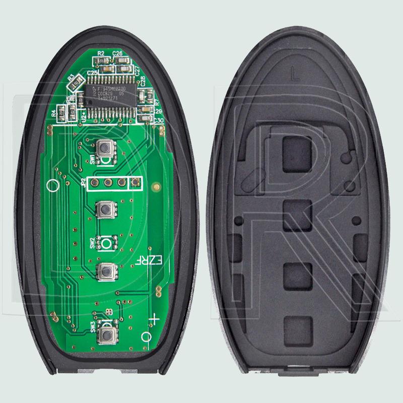 DR KR5S180144106 S180144105 S180144106 4A PCF7953M Chip 433MHz Keyless Go Car Remote Key For Nissan Rogue X-Trail 2014 2015 2016