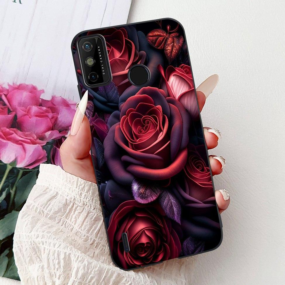 For Tecno Spark 6 Go KE5j KE5k Case For Tecno Spark Go 2020 KE5S Cover Silicone Cute Fashion Flowers Funny Painted Back Cover
