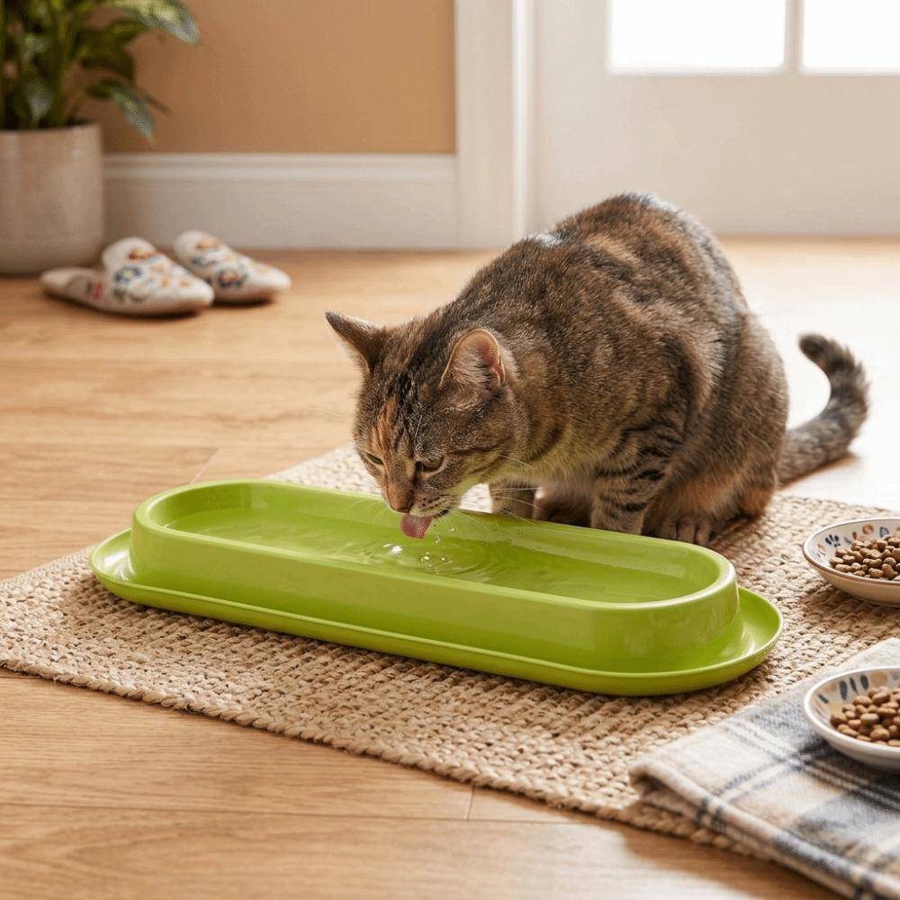 Pet Supplies Extra Long Pet Feeding Bowl Anti Slip Tilted Neck Protection Pet Bowl Large Capacity Cat Dog Feeder Pet Household