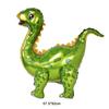 Dinosaur Party Decor 32inch Dinosaur Number Balloons 1-3 Year Olds Kid Birthday Baby Shower Matte Cartoon Foil Balloon Decors