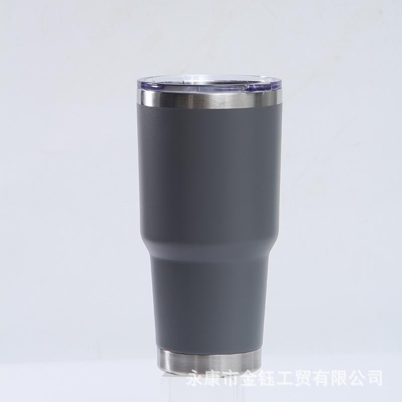 European And American 30Oz Car Cup Pro 304 Stainless Steel Vacuum Color Spray Belly Cup, Portable Car Cup