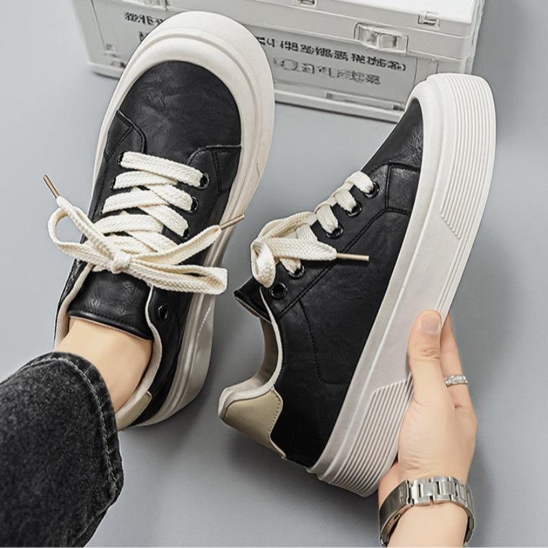 Men Breathable Flat Thick Sole Casual Skate Shoes