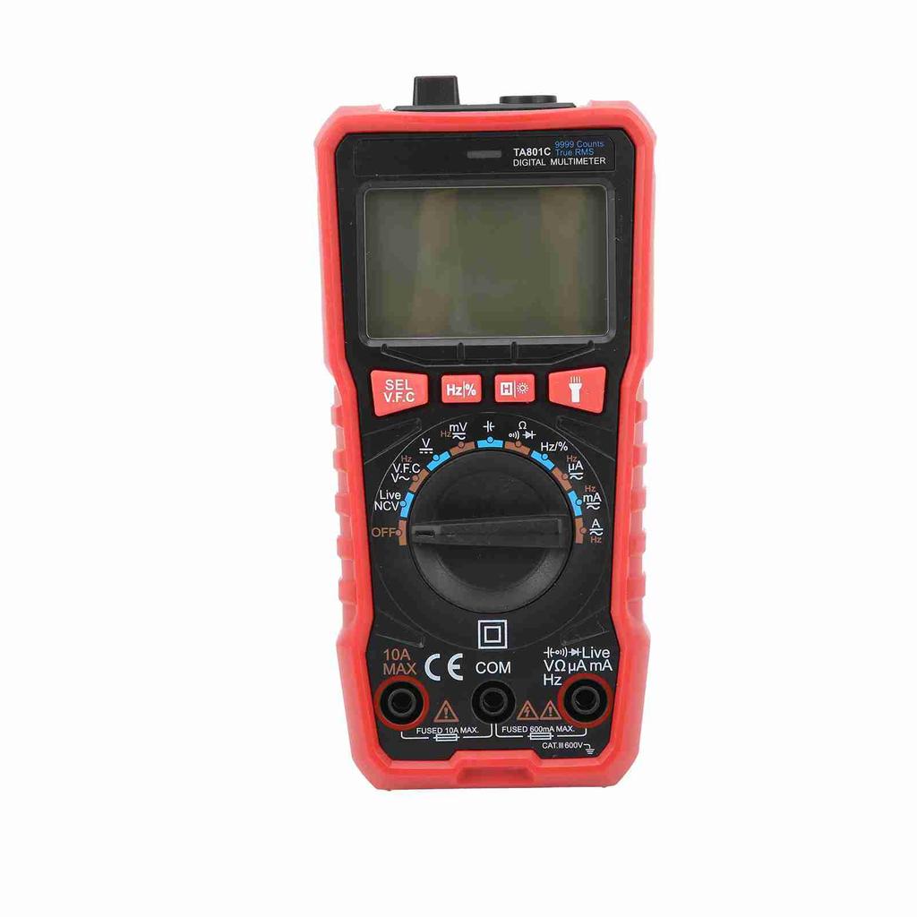 TA801C Digital Multimeter Automatic Pocket MultiFunction Household AntiFall HighAccuracy Flashlight