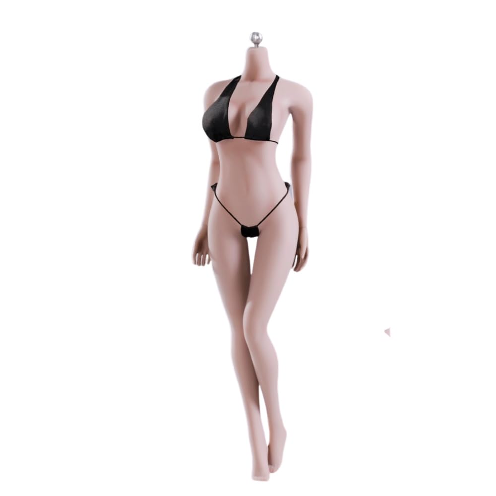 AIEK Scale Figure Super Flexible Seamless Body with Breast Female Body Makeup 2 Hole No Pubic Compatible with TBLeague 1/6 Modification, Body, +