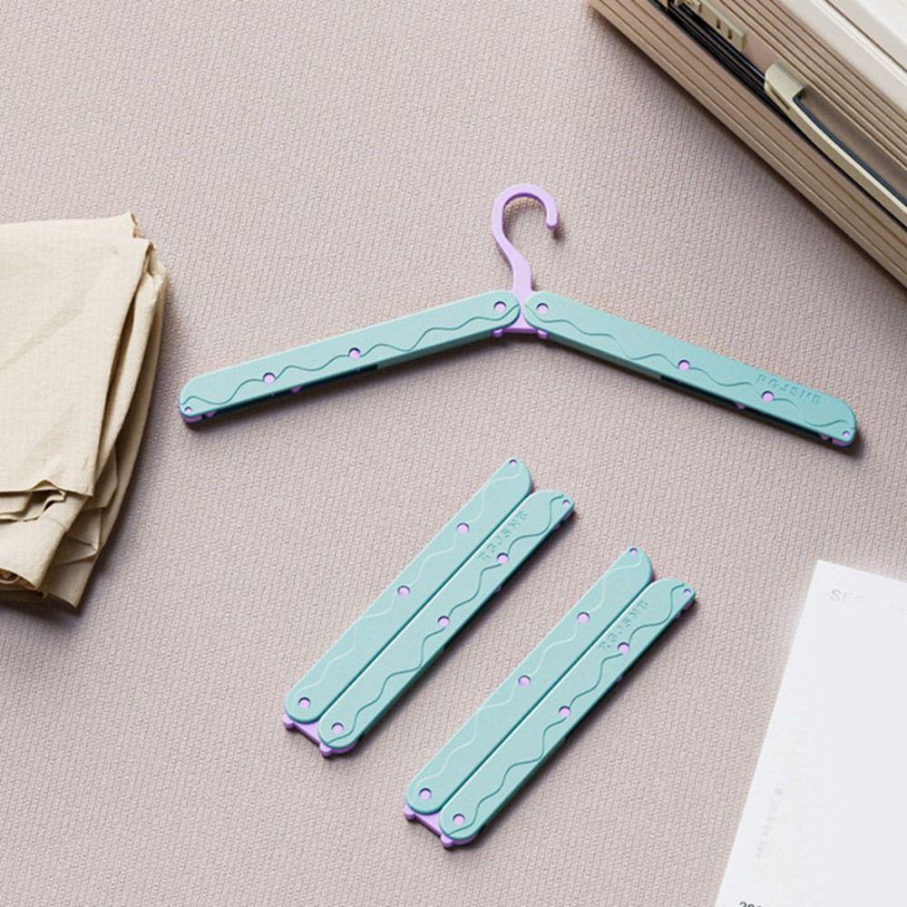 6Pcs Space Saving Foldable Travel Hangers Anti-Slip Clothing Storage Hangers  Wardrobe