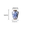 High-Grade Embossed Ceramic Vase for Living Room Decor - Chinese Style Dry Flower Ornament
