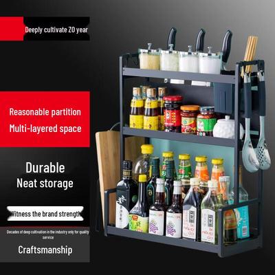 Yunshuang 3-Tier Countertop Kitchen Spice Rack with Holders