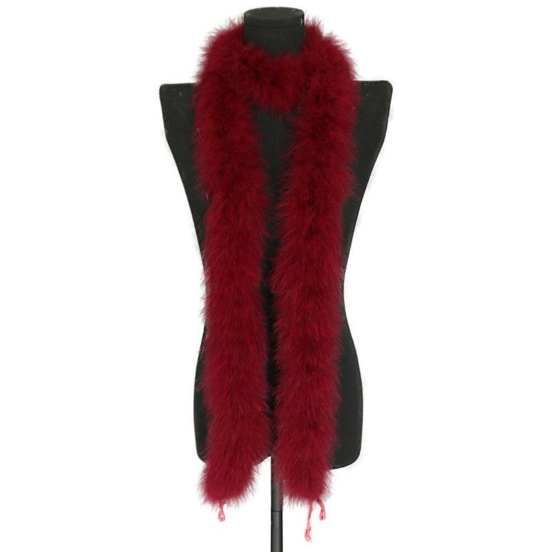 

Colored Feather Fleece Strip Encrypted Thickened Large Feather Strip Feather Scarf Clothing Accessories бордовый